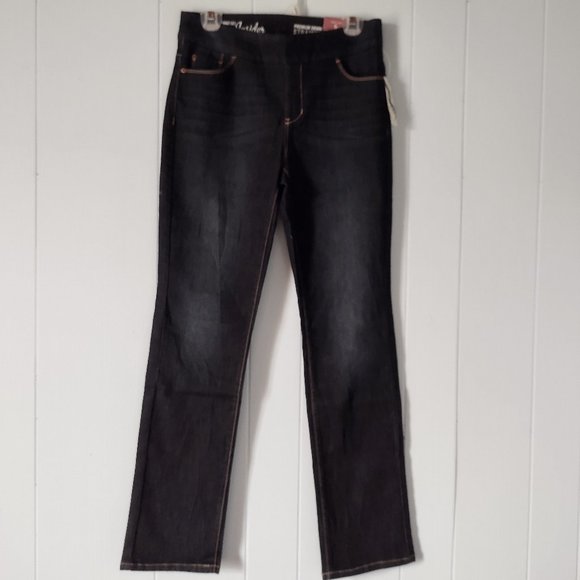 NWT Insider Premium Denim Smart Set Dark Wash Jeans - Picture 2 of 7